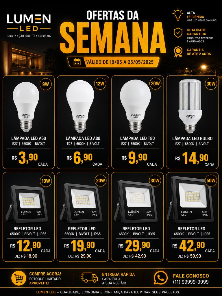 Encarte Semana LED — Iluminação