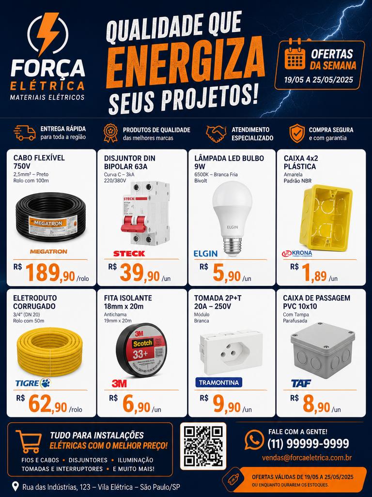 Encarte Ofertas da semana — Elétrica